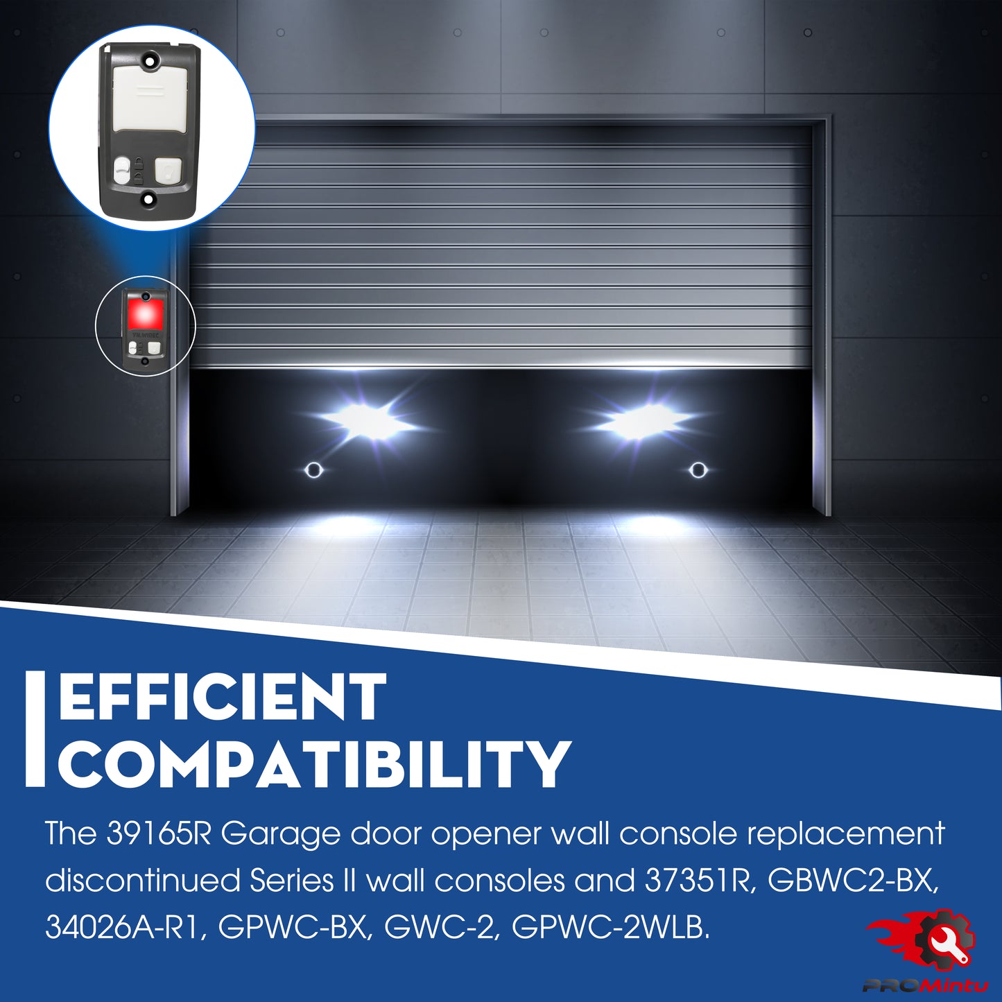 2 x Upgraded for Genie Garage Door Opener Wall Mount Series II Garage Door Openers, for Genie Wall Mount Garage Door Opener 39165R GBWCSL2-BX, Fit for Genie Garage Door Wall Control 37351R