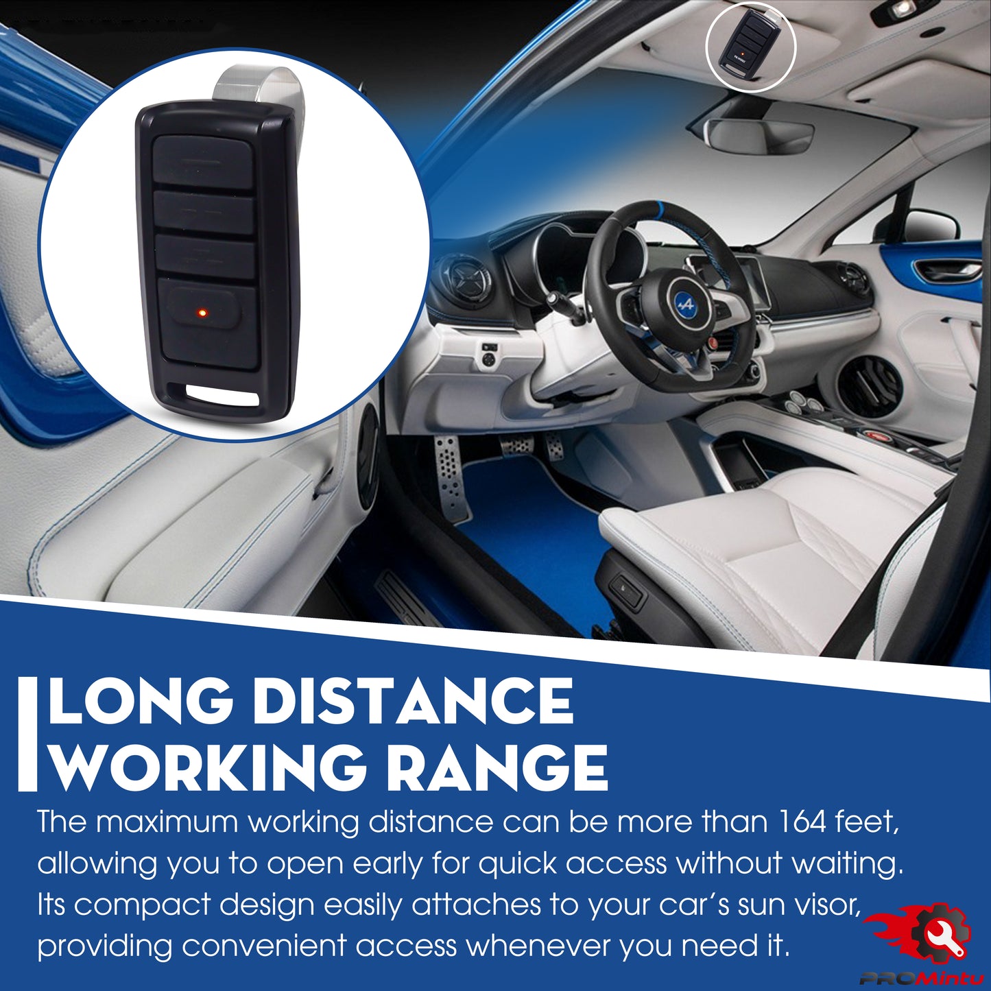 Upgraded 2X O3T-BX for Overhead Door Remote, for Overhead Garage Door Opener Remote, Compatible with Genie Garage Door Opener Remote G3T-R O3T-A 315/390MHZ, for Genie