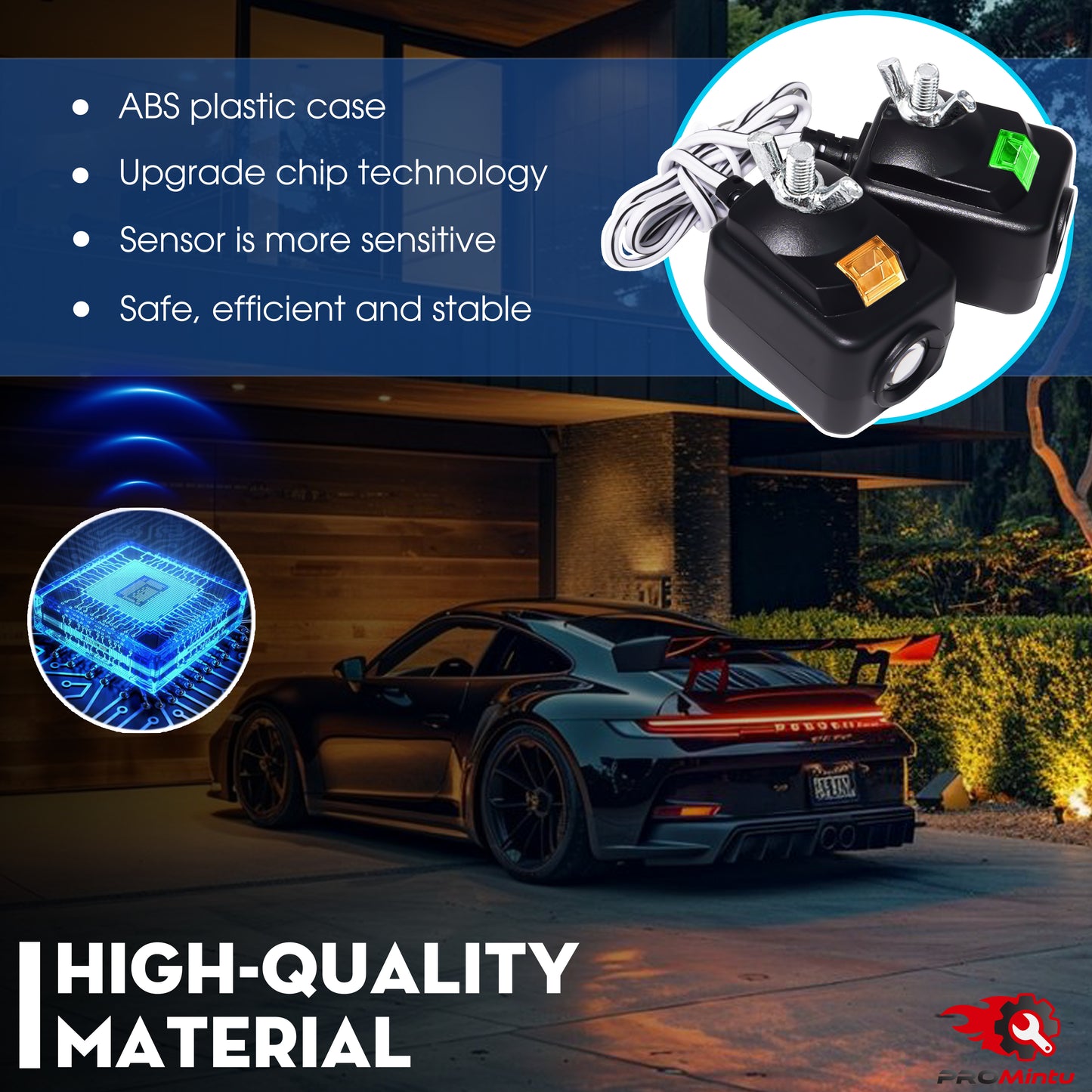 Upgraded 2X 820CB for Liftmaster Garage Door Sensor Replacement 41A5034, G801CB-P, 801CB, 041-0136 Chamberlain Garage Door Sensor, for Liftmaster Craftsman Garage Door Sensor, Safety Beam Eyes