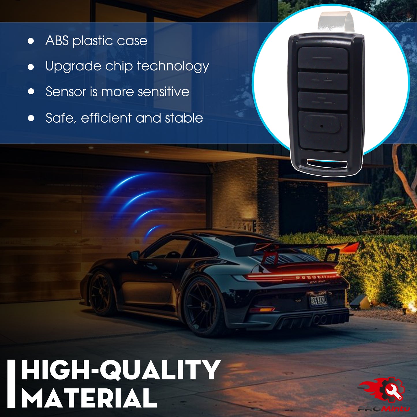 Upgraded 2X O3T-BX for Overhead Door Remote, for Overhead Garage Door Opener Remote, Compatible with Genie Garage Door Opener Remote G3T-R O3T-A 315/390MHZ, for Genie