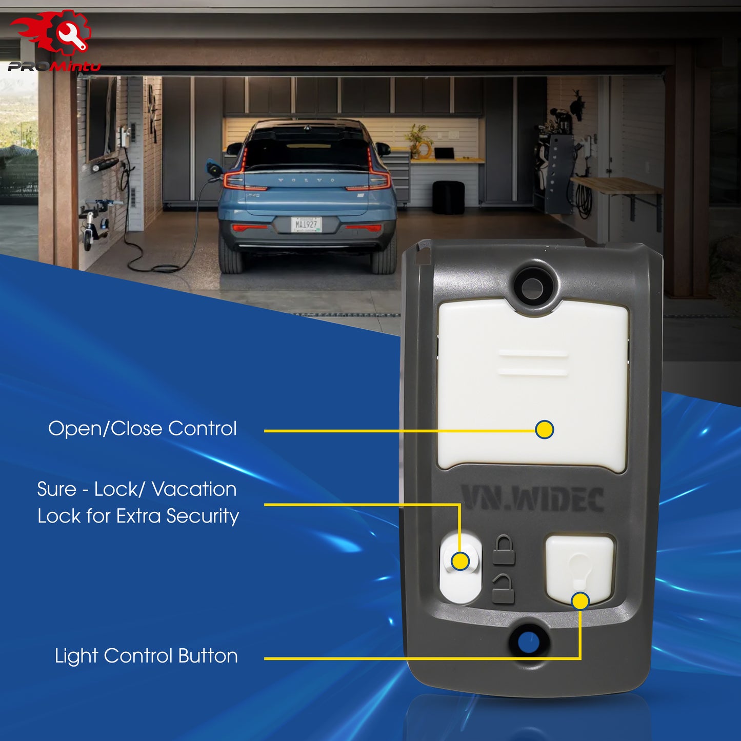 2 x Upgraded for Genie Garage Door Opener Wall Mount Series II Garage Door Openers, for Genie Wall Mount Garage Door Opener 39165R GBWCSL2-BX, Fit for Genie Garage Door Wall Control 37351R