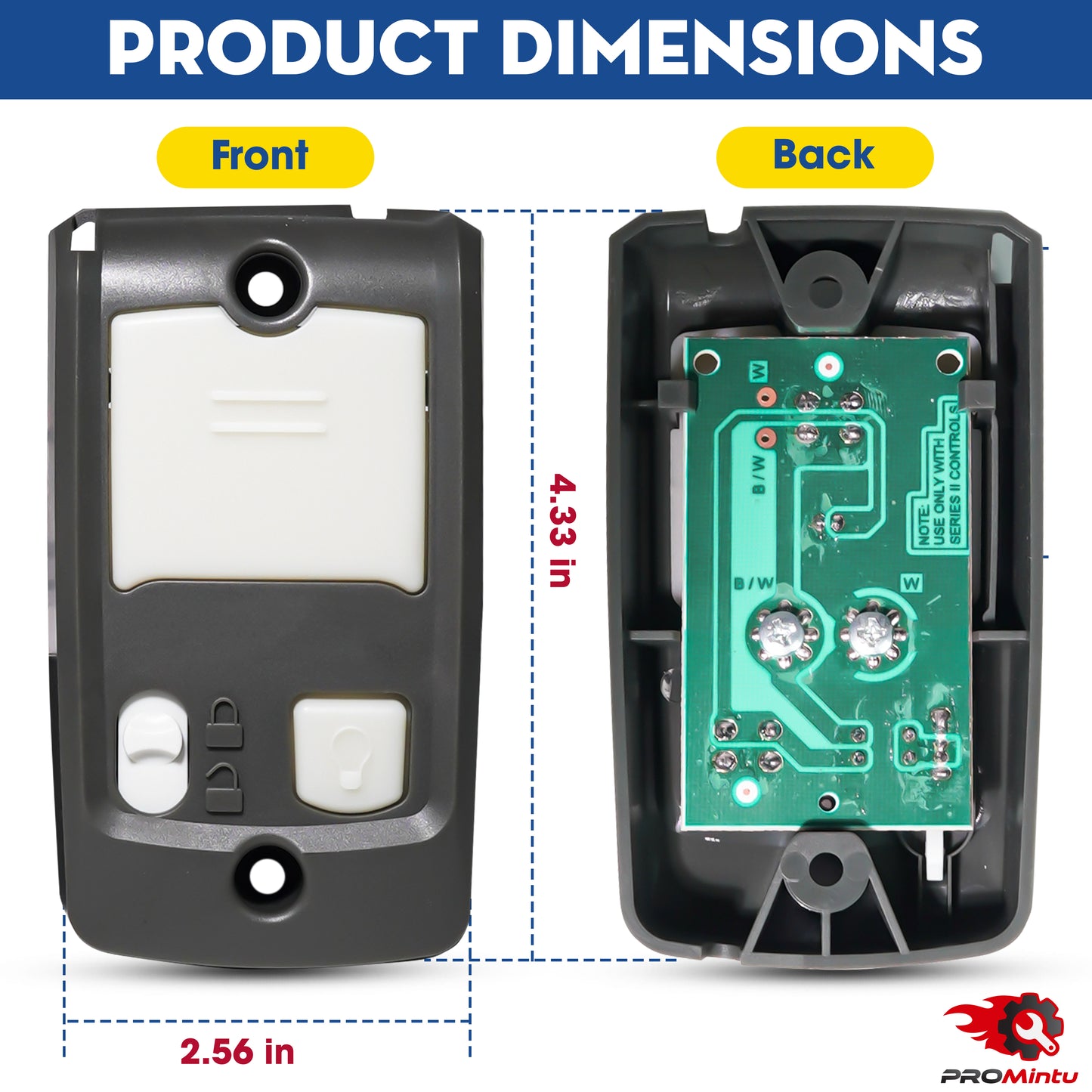 2 x Upgraded for Genie Garage Door Opener Wall Mount Series II Garage Door Openers, for Genie Wall Mount Garage Door Opener 39165R GBWCSL2-BX, Fit for Genie Garage Door Wall Control 37351R