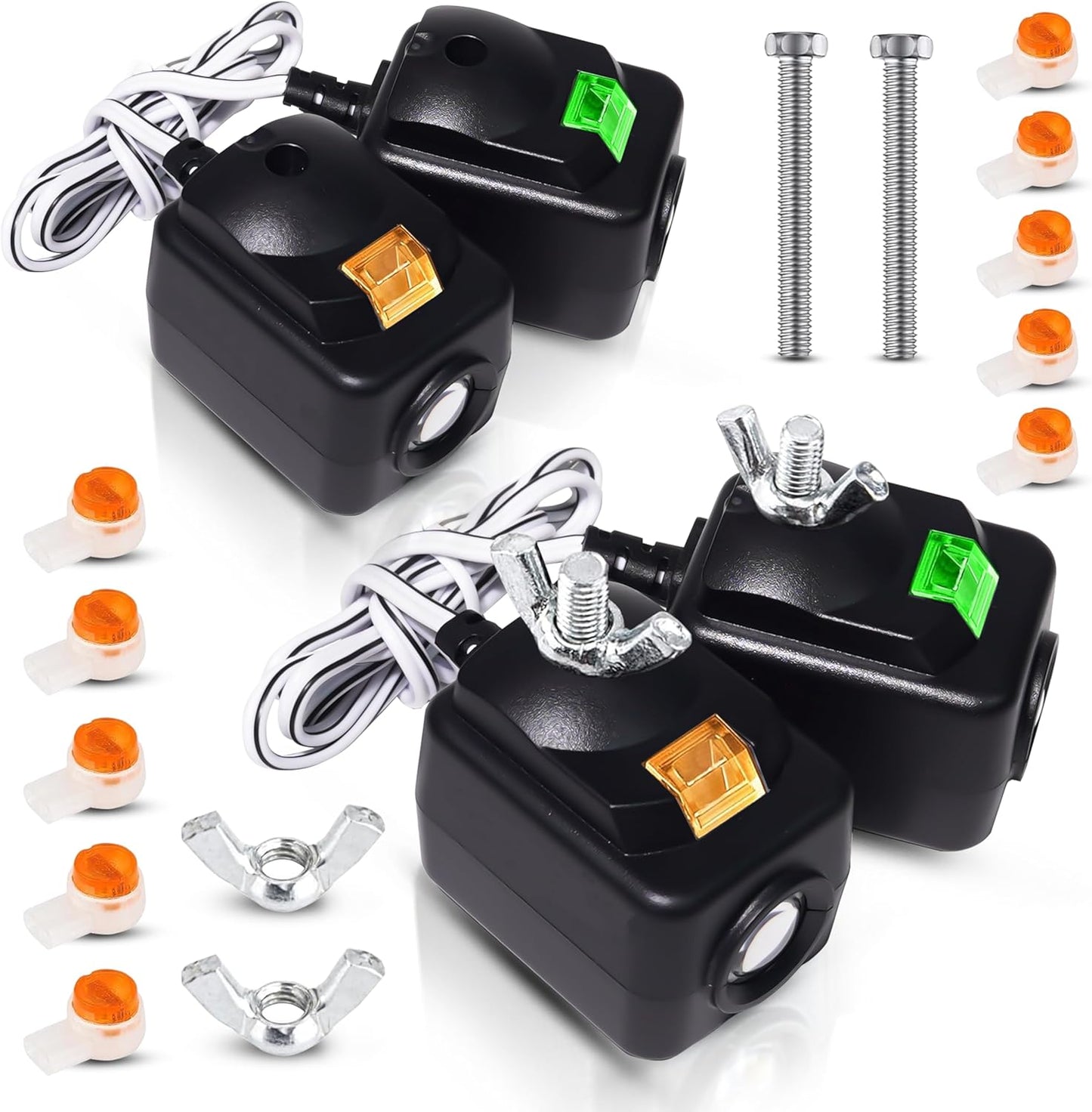 Upgraded 2X 820CB for Liftmaster Garage Door Sensor Replacement 41A5034, G801CB-P, 801CB, 041-0136 Chamberlain Garage Door Sensor, for Liftmaster Craftsman Garage Door Sensor, Safety Beam Eyes