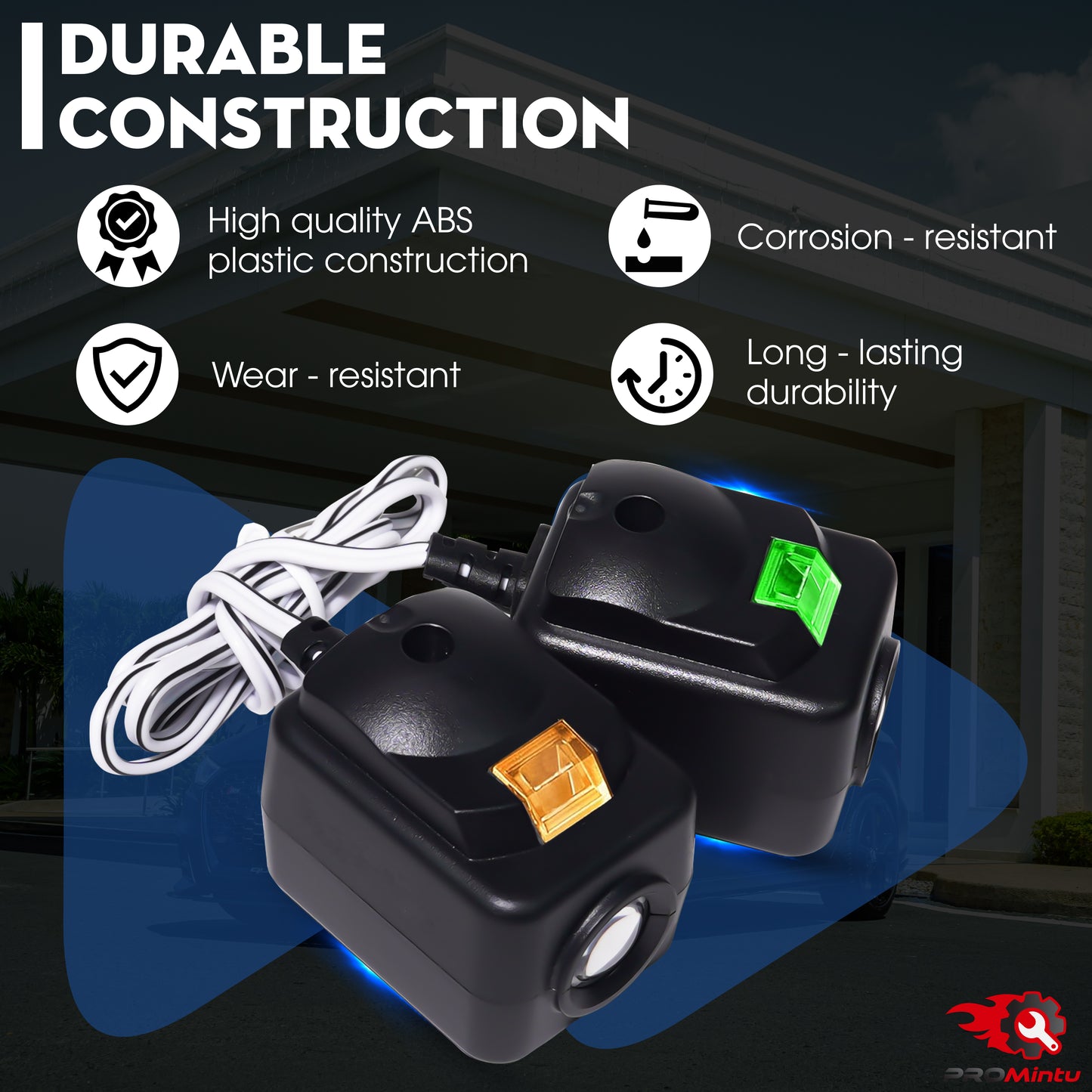 Upgraded 2X 820CB for Liftmaster Garage Door Sensor Replacement 41A5034, G801CB-P, 801CB, 041-0136 Chamberlain Garage Door Sensor, for Liftmaster Craftsman Garage Door Sensor, Safety Beam Eyes